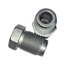 Brake Line Nut M10x1 for DIN Bubble Flare ZnNi Alloy Plated  Male Fitting for Bundy Hydraulic Brake Pipe