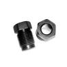 Inverted Flare Brake Line Nut M12x1 Male Fitting Black Zinc-Nickel Plated Double Flare for Bundy Hydraulic Brake Pipe