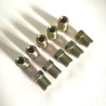 Brake Line Nut M10x1 Inverted Flare Galvanized Male Fitting Double Flare for Bundy Hydraulic Brake Pipe Plated SAE No. 040110