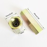 Brake Line Union M10x1 for SAE Inverted Flare Double Ends Connector